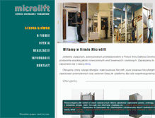 Tablet Screenshot of microlift.com.pl